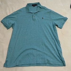 Mens light blue collared shirt
